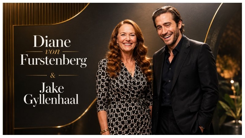 Diane von Furstenberg and Jake Gyllenhaal